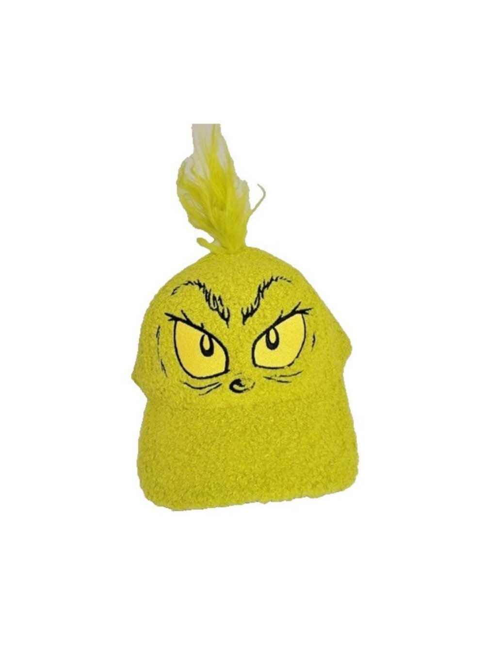 Dr. Seuss The Grinch Furry Snapback Green Holiday Christmas Hat Cap